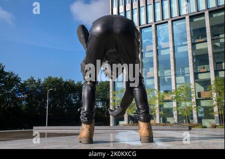 Statue au Rechtbank Amsterdam à Amsterdam, pays-Bas 11-9-2022 Banque D'Images
