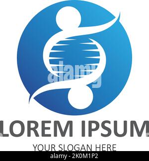 Logo ADN humain - vecteur de conception Illustration de Vecteur