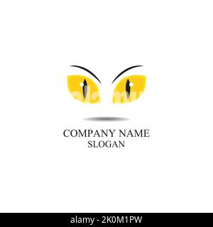 logo cat eye Illustration de Vecteur