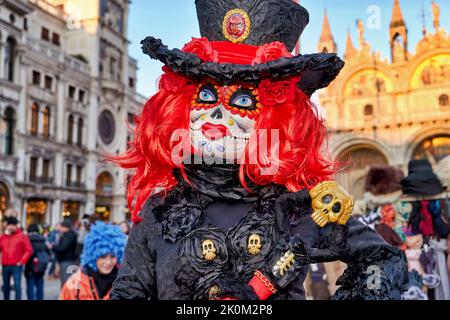 Venise Italie. Le Carnaval Banque D'Images