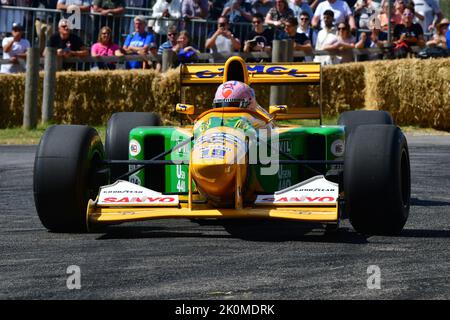 Lorina McLaughlin, Benetton-Ford B192, Grand Prix greats, Grand Prix voitures de la mi-cinquantaine à moteur mécanique à combustible fossile Banque D'Images