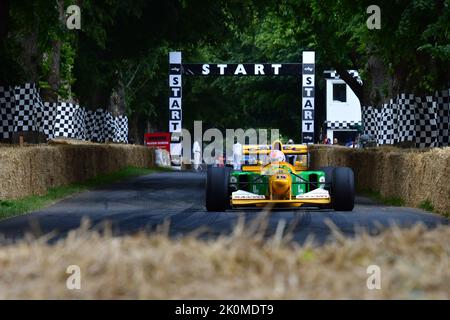 Lorina McLaughlin, Benetton-Ford B192, Grand Prix greats, Grand Prix voitures de la mi-cinquantaine à moteur mécanique à combustible fossile Banque D'Images