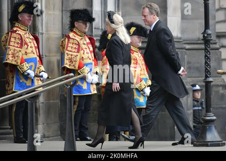 Edinburgh, Écosse, Royaume-Uni, 12 septembre 2022. Un service est offert à la cathédrale Saint-Giles pour la reine Elizabeth II. Crédit sst/alamy Live News Banque D'Images