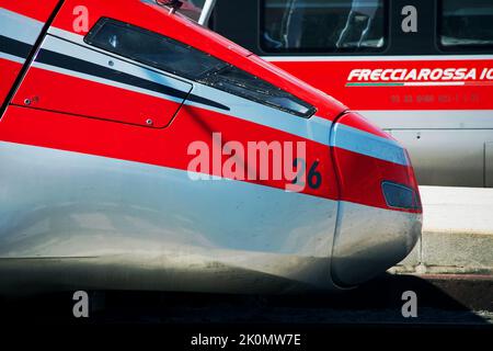 Florence, Italie , 23 août 2022, train Trenitalia Frecciarossa Banque D'Images