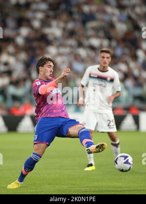 Turin, Italie. 11th septembre 2022. Dušan Vlahovic (Juventus FC) pendant le Juventus FC vs US Salerntana, football italien série A match à Turin, Italie, 11 septembre 2022 Credit: Independent photo Agency/Alamy Live News Banque D'Images