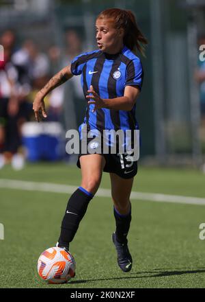 Turin, Italie, 11th septembre 2022. Beatrice Merlo d'Internazionale pendant le match série A Femminile au centre de formation de Juventus, Turin. Le crédit photo devrait se lire: Jonathan Moscrop / Sportimage Banque D'Images