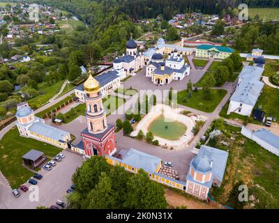 Vue aérienne de Voznesenskaya Davidovsky poustinia Banque D'Images