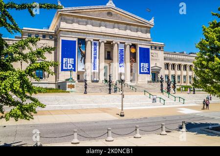 Un énorme public Museum de Chicago, Illinois Banque D'Images