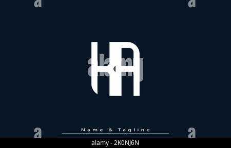 Lettres de l'alphabet initiales Monogram logo KA , AK Illustration de Vecteur