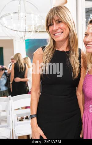 Madrid, Espagne. 12th septembre 2022. Begoña Gomez participe au défilé de mode Marcos Luengo à la semaine de la mode de Madrid. Crédit : SOPA Images Limited/Alamy Live News Banque D'Images