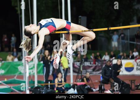 Bellinzona Stadium, Bellinzona, Suisse, 12 septembre 2022, VALLORTIGARA Elena, High Jump Women pendant Gala dei Castelli - 2022 Iternational à Banque D'Images