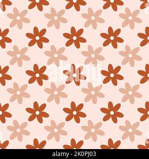 Motif fleuri simple sans couture Illustration de Vecteur