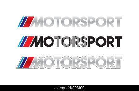 Autocollant d'autocollant de voiture Vector logo Motorsport Illustration de Vecteur