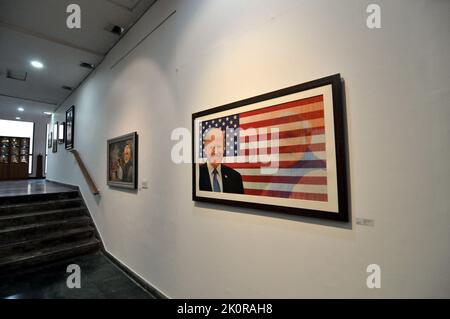 New Delhi, Delhi, Inde. 13th septembre 2022. Exposition du ministre de la Pime narendra Modi Don E-sale, exposition ouverte au public du 17 septembre 2022 le Saturday, à New Delhi le mardi. (Image de crédit : © Ravi Batra/ZUMA Press Wire) Banque D'Images