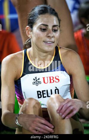 Bellinzona, Suisse. 12th septembre 2022. BELLÃ&#X92; Elena (ITA) pendant Gala dei Castelli - 2022 Réunion internationale d'athlétisme, Athlétisme internationales à Bellinzona, Suisse, 12 septembre 2022 crédit: Agence de photo indépendante/Alamy Live News Banque D'Images