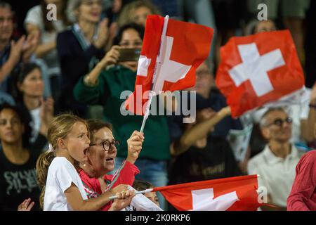 Bellinzona Stadium, Bellinzona, Suisse, 12 septembre 2022, Fans suisses pendant Gala dei Castelli - 2022 Iterational Athletics Meeting - Athleti Banque D'Images