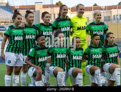 Parme, Italie. 12th septembre 2022. Sassuolo Line Up pendant Parme Calcio vs US Sassuolo, football italien série A Women Match à Parme, Italie, 12 septembre 2022 crédit: Agence de photo indépendante/Alamy Live News Banque D'Images