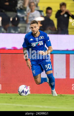 Petar Stojanovic (Empoli) pendant le match italien 'erie A' entre Empoli 1-2 Roma au stade Carlo Castellani sur 12 septembre 2022 à Empoli, Italie. Credit: Maurizio Borsari/AFLO/Alay Live News Banque D'Images