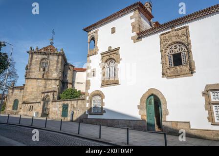 Chapelle et Maison des Coimbra (Capela e Casa dos Coimbra) - Braga, Portugal Banque D'Images