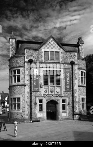 Extérieur du musée public de Winchester, Winchester City, comté du Hampshire ; Angleterre ; Grande-Bretagne, ROYAUME-UNI Banque D'Images