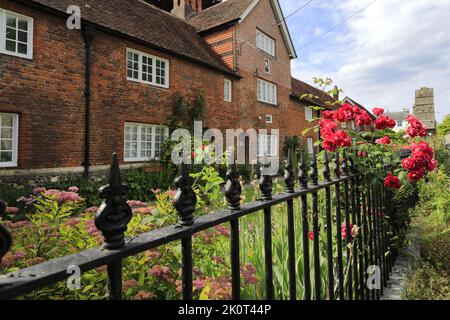 L'extérieur de l'hôpital de Christs, Winchester, Hampshire County ; Angleterre ; la Grande-Bretagne, Royaume-Uni Banque D'Images