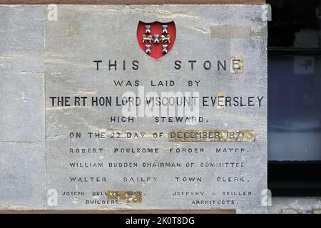 Extérieur du Guildhall, Winchester City, Hampshire County ; Angleterre ; Grande-Bretagne, ROYAUME-UNI Banque D'Images