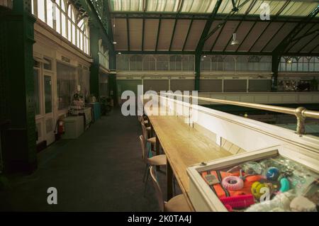 Cardiff, pays de Galles, 12 août 2022, « marché couvert public de Cardiff », victorien. Banque D'Images