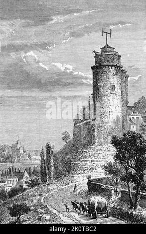 Illustration d'une invention de Claude Chappe (1763-1805), inventeur français. Daté du 18th siècle Banque D'Images