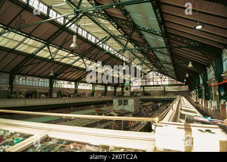 Cardiff, pays de Galles, 12 août 2022, « marché couvert public de Cardiff », victorien. Banque D'Images