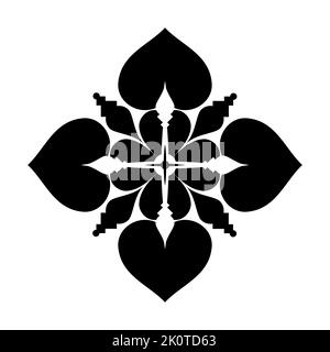 Modèle de conception d'illustration Dayak Etnik Illustration de Vecteur