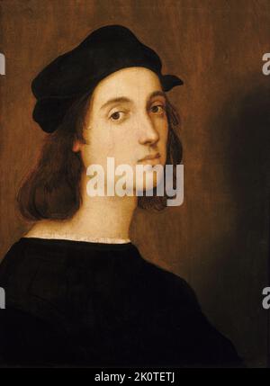 Selbstemnät von Raffaello Sanzio da Urbino, auch Raffael da Urbino, Raffaello Santi, Raffaello Sanzio, Raffael, italienischer Maler, Italien / autoportrait par Raffaello Sanzio da Urbino, également Raphaël da Urbino, Raffaello Santi, Raffaello Sanzio, Raphaël, peintre italien, Italie , Digital restaurierte Reproduktion eines Kunstwerkes (domaine public) aus dem Jahre ca 1500 / numériquement restauré reproduction d'une œuvre d'art (domaine public) à partir de l'année ca 1500 Banque D'Images