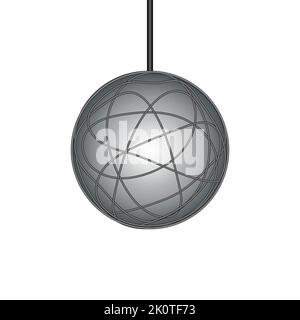 Une boule lumineuse de fil, design moderne. Illustration vectorielle. Illustration de Vecteur