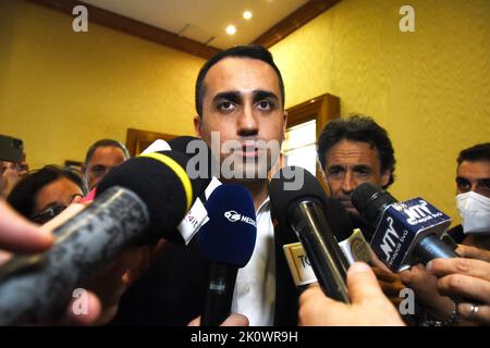 Naples, Campanie, Italie. 13th septembre 2022. Luigi Di Maio, ministre des Affaires étrangères du gouvernement italien, dirigeant du parti Movimento Civico, s'exprime à l'Union industrielle de Naples. (Credit image: © Pasquale Gargano/Pacific Press via ZUMA Press Wire) Banque D'Images