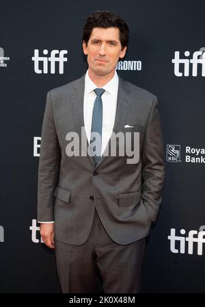 Toronto, Canada. 13th septembre 2022. Andrew Muscato participe à la première « la plus grande course de bière » du Festival international du film de Toronto 2022 au Roy Thomson Hall, sur 13 septembre 2022, à Toronto, en Ontario. Photo: PICJER/imageSPACE/Sipa USA crédit: SIPA USA/Alay Live News Banque D'Images