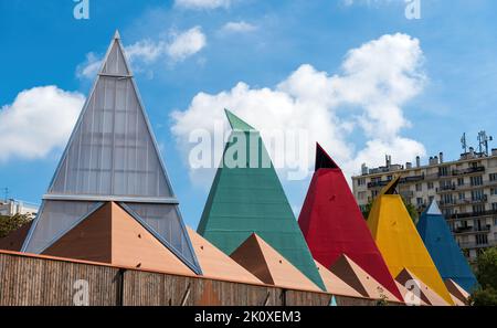 Les Etincelles du Palais de la découplée à Paris XV, France Banque D'Images