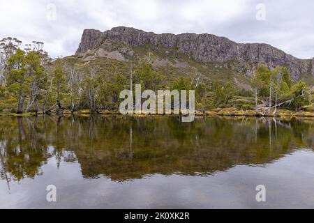 la belle piscine de bethesda aux murs du parc national de jérusalem en tasmanie Banque D'Images