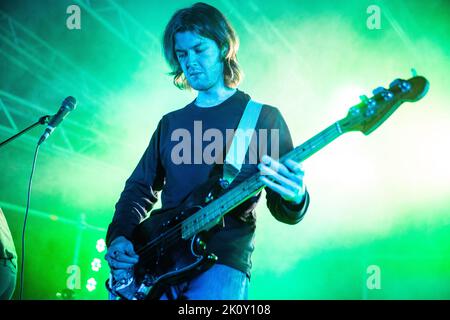 Milan Italie. 13 septembre 2022. Le club DES HOMMES DU groupe britannique joue en direct sur scène à Circolo Magnolia pour présenter son nouvel album « Fear Fear ». Banque D'Images