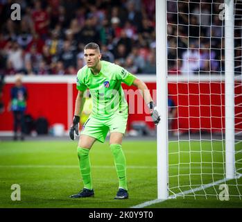 Torwart Ivo Grbic (ATL) Bayer Leverkusen - Atletico Madrid 13.09.2022, Fussball; Saison 2022/23 Foto: Moritz Müller Copyright (nur für journalistisc Banque D'Images