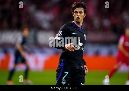 LEVERKUSEN, ALLEMAGNE - SEPTEMBRE 13 : Joao Felix de l'Atletico Madrid pendant la Ligue des champions de l'UEFA - match du groupe B entre Bayer Leverkusen et Atletico Madrid au BayArena sur 13 septembre 2022 à Leverkusen, Allemagne (photo de René Nijhuis/Orange Pictures) Banque D'Images