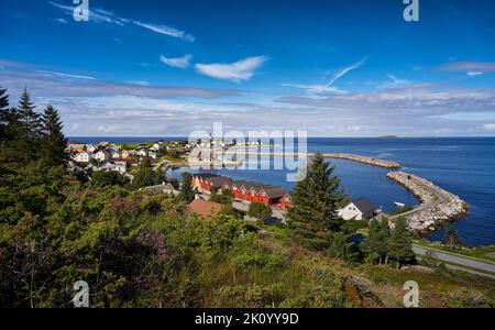 Alnes on Godøy, Sunnmøre, Møre og Romsdal, Norvège. Banque D'Images