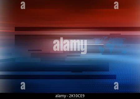 Contexte graphique de l'actualité numérique, contexte de la communication de la technologie Internet. 3d illustration Banque D'Images