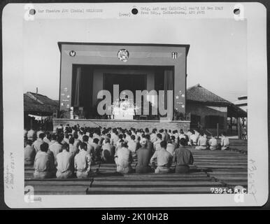 Avion, Birmanie, Inde et INDE, GUERRE DE RELIGION Banque D'Images