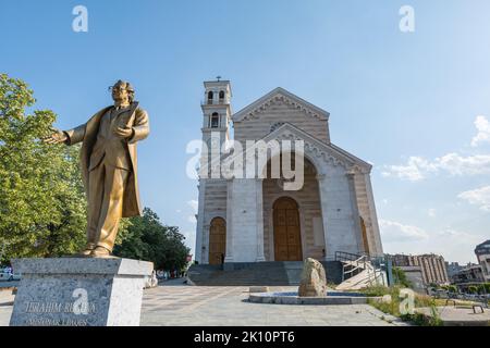 Pristina, Kosovo - juillet 2022 : Cathédrale mère Teresa de Pristina, Kosovo. La cathédrale Saint-mère Teresa est une cathédrale catholique romaine Banque D'Images