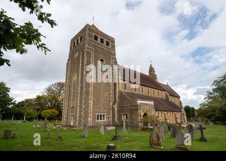 Église St Mary's dans le village de Liss, Hampshire, Angleterre, Royaume-Uni Banque D'Images