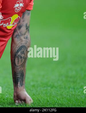 Madrid, Espagne. 14th septembre 2022. Tatto lors du match de la Ligue des champions de l'UEFA entre le Real Madrid et le RB Leipzig, Groupe F, a joué au stade Santiago Bernabeu le 14 septembre 2022 à Madrid, Espagne. (Photo de Magma/PRESSIN) Credit: PRESSINPHOTO SPORTS AGENCY/Alay Live News Banque D'Images