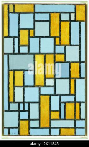 Piet Mondrian. Composition en gris et en Ocher, 1918. Huile sur toile, 80,2 x 49,9 cm Banque D'Images