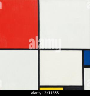 Piet Mondrian. Composition avec rouge, noir, bleu et jaune, 1928 (huile sur toile) Banque D'Images