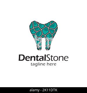 Création de logo dentaire design vecteur illustration modèle Dental crack icône Illustration de Vecteur