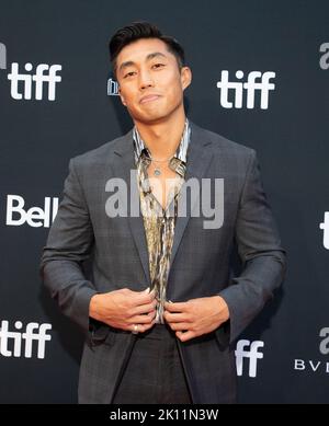 Toronto, Canada. 13th septembre 2022. Kevin Tran participe à la première de la « plus grande course de bière » lors du Festival international du film de Toronto 2022 au Roy Thomson Hall, sur 13 septembre 2022, à Toronto, en Ontario. Photo: PICJER/imageSPACE crédit: Imagespace/Alamy Live News Banque D'Images