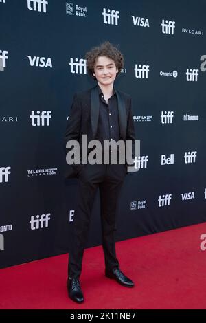 Toronto, Canada. 14th septembre 2022. Christopher Convery assiste à la première « fille du prisonnier » lors du Festival international du film de Toronto 2022 au Roy Thomson Hall, sur 14 septembre 2022, à Toronto, en Ontario. Photo: PICJER/imageSPACE/Sipa USA crédit: SIPA USA/Alay Live News Banque D'Images